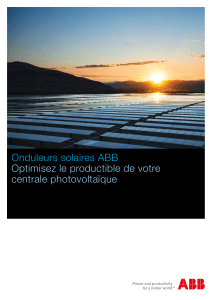 ABB SOLAR INVERTERS BROCHURE BCB.00102 FR