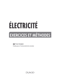 Électricité exercice et méthodes