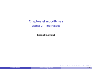 Graphes et Algorithmes : Cours Licence 2 Informatique