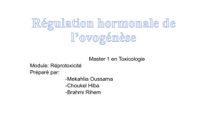 Régulation hormonale de l’ovogénèse