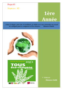 &Eacute;co-citoyennet&eacute; : Exercices 1&egrave;re Ann&eacute;e