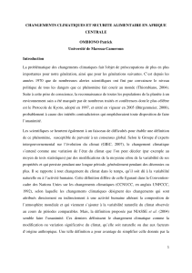 0-RECHAUFFEMENT CLIMATIQUE ET SECURITE ALIMENTAIRE