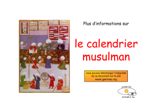 calendrier musulman