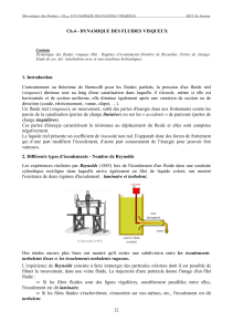 Ch 4 - Dynamique des fluides visqueux