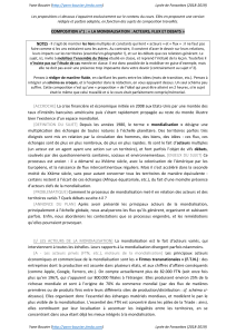 Mondialisation: Acteurs, Flux et D&eacute;bats - Composition