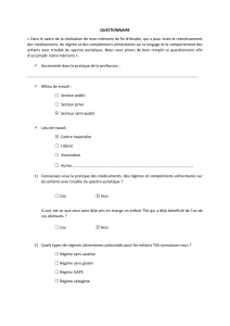 Questionnaire Orthophoniste
