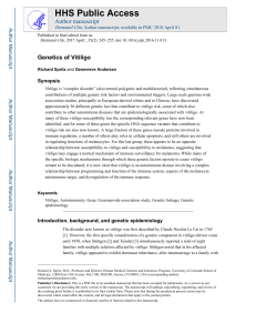 Genetics of Vitiligo