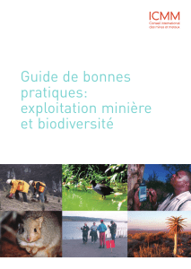 Guide de bonnes pratiques - exploitation miniere et biodiversite[1]