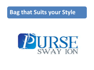 Bag that Suits your Style