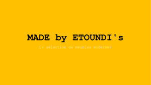 BUSINESS MEUBLES MADE by ETOUNDI