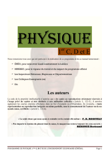manuel de physique des classes de 1ère S (BEKONGO Bertrand)