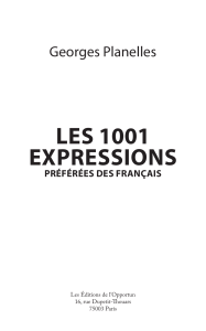 1000 expressions preferees des francais echant