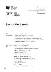 French 11 exam draft