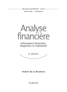 Analyse Financière - Information Financière