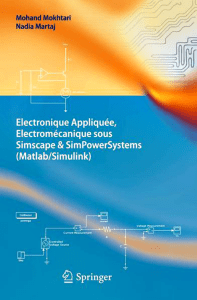 Electromécanique sous Simscape et SimPowerSystems Springer