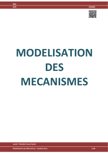Modelisation des mecanismes