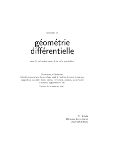 geometrie differentielle