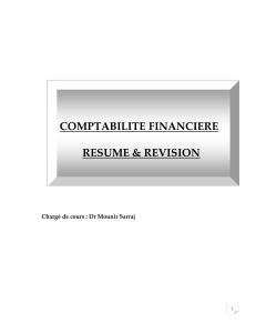 COMPTABILITE FINANCIERE RESUME & REVISION