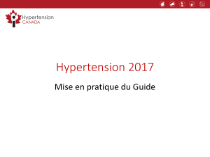 Hypertension-Canada Diapositives Guide-pratique Primary-Care-Physicians