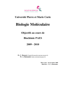 biologie moléculaire