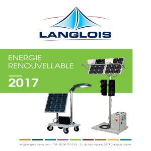 Solutions d'&eacute;nergie solaire Langlois : Centrales et syst&egrave;mes photovolta&iuml;ques