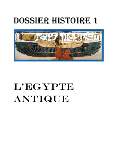 dossier histoire Egypte antique