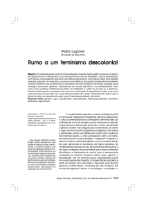 M.Lugones Rumbo ao feminismo decolonial