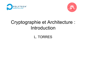 Cryptographie et Architecture