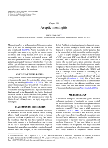 Aseptic meningitis