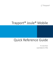 Joule Mobile Quick Reference Guide For Joule Direct (HTML) 1.3.5
