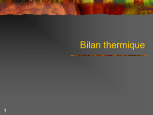 Bilan thermique1