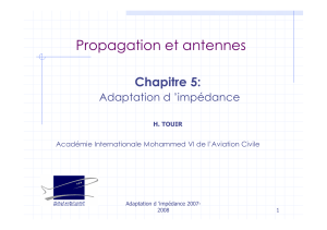 Adaptation d'impédance : Propagation et Antennes
