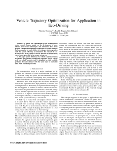 vehicle trajectory optimization
