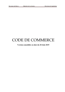 code de commerce