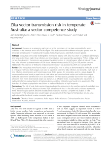 Zika vector transmission risk in temperate Australia a vector competence study
