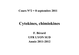 02- Cytokines, chimiokines