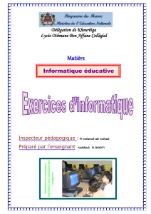 Exercices sys info-2013