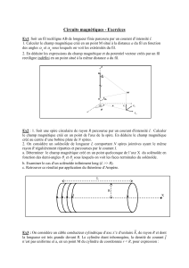 Circuits magnetiques - Exercices corrige