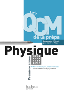 QCM Physiques MPSI PTSI PCSI(pour concours polytechnique (1)