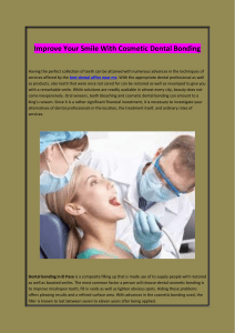 Improve Your Smile With Cosmetic Dental Bonding