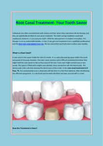 Root Canal Treatment- Your Tooth Savior
