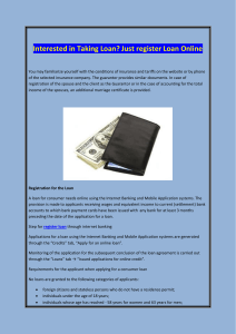 Interested in Taking Loan Just register Loan Online