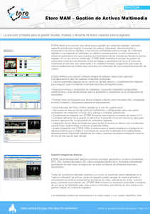 Etere Media Asset Management - Spanish Version