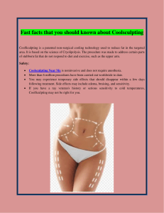 Fast facts that you should known about Coolsculpting