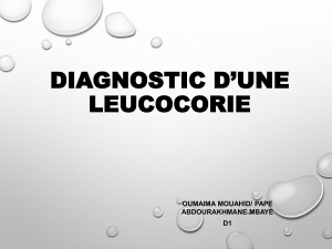 Diagnostic d’une leucocorie-1