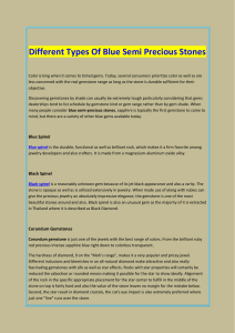 Different Types Of Blue Semi Precious Stones