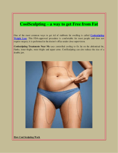CoolSculpting – a way to get Free from Fat