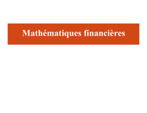 mathématiques financières