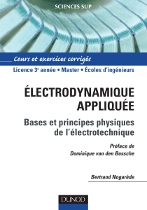 Électrodynamique Appliquée : Cours et Exercices