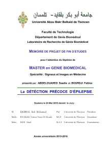 D&eacute;tection Pr&eacute;coce d'&Eacute;pilepsie : Analyse Bispectrale EEG